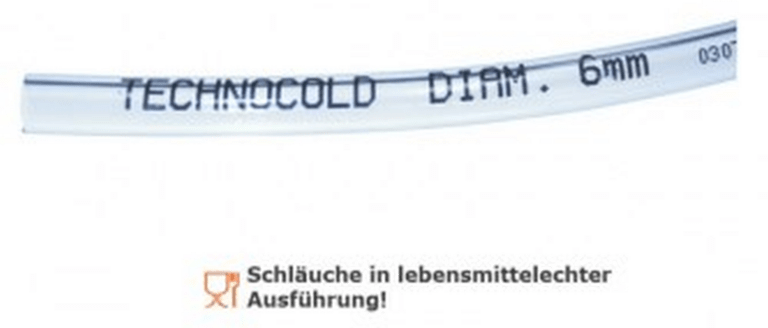 Kondensatschlauch transparent 6x9mm