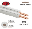 Kupferleitung Dual isoliert 1/4"+3/8" x0,8mm